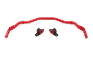 Ford Mustang Sway Bar Kit - Front - BMR Suspension - Hollow 38mm 3-Hole Adjustable - Red - `15-`22